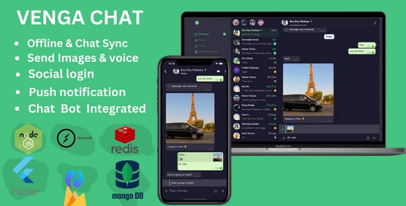 MessengerX : Flutter x Node.js Chat Mobile Application with Web