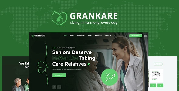 Grankare – Senior Care WordPress Theme 2.0