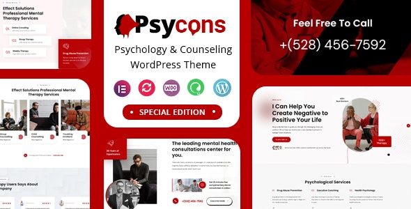 Psycon – Psychology & Counseling WordPress Theme 1.0.6