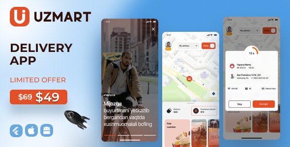 Uzmart – Delivery man app