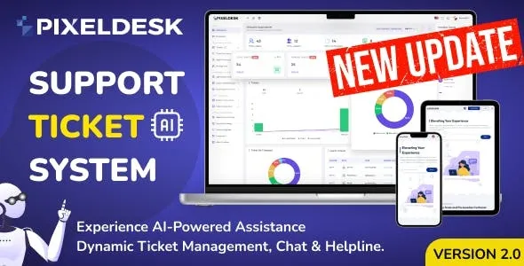 PixelDesk – Support Ticket System With OpenAI 2.2