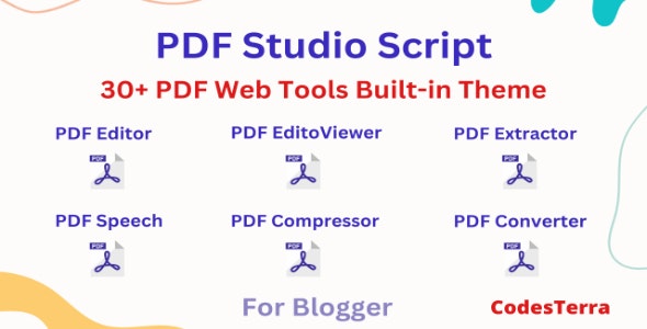 I Love PDF Studio 100+ PDF Tools Script