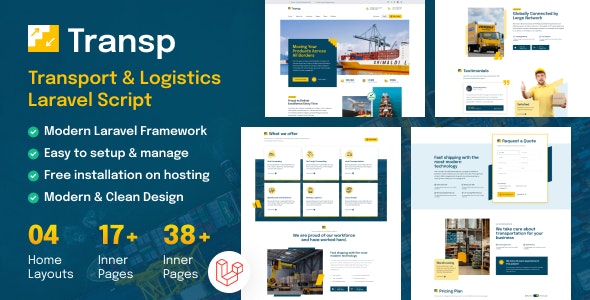 TransP – Transport Courier & Logistics Business Website 1.2