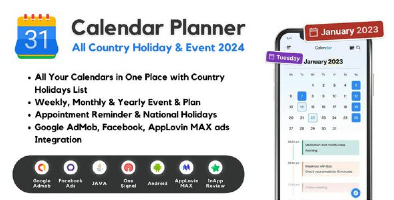 Calendar Planner – All Country Holiday & Event 2024