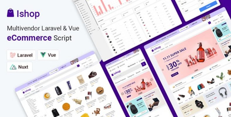 Ishop eCommerce – PWA Multivendor eCommerce CMS – Laravel & Vue [Regular Version] 5.0.8