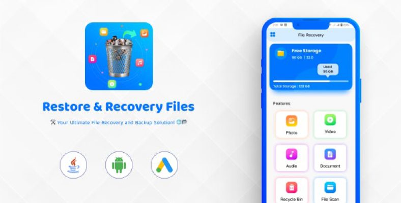 Restore  Recovery Files | Image, Video, Audio, Document | Data Restore Recover | Android