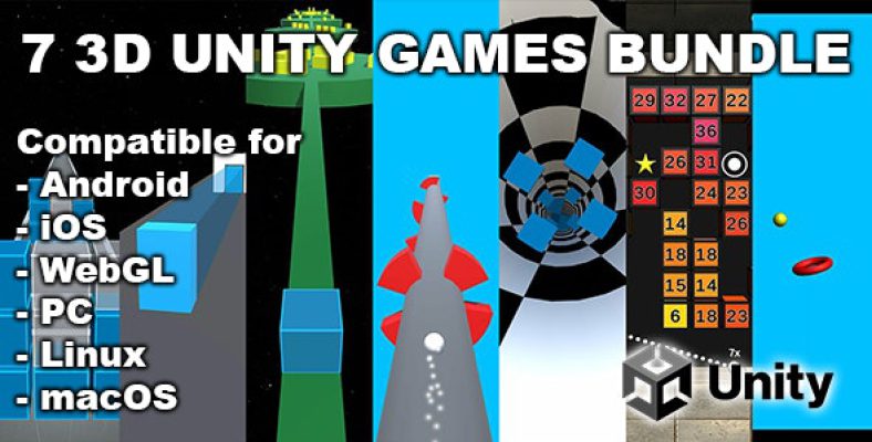 7 3D Games Bundle – Unity Source Code