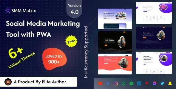 SMM Matrix – Social Media Marketing Panel with PWA 4.4