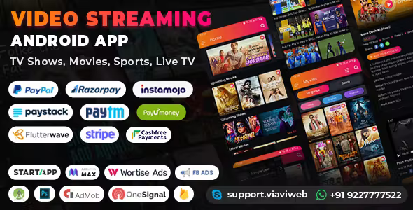 Video Streaming Android App (TV Shows, Movies, Sports, Videos Streaming, Live TV) 1.5