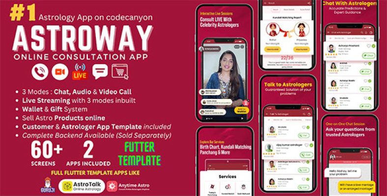 Astroway | Online Astrology Consultation App Template