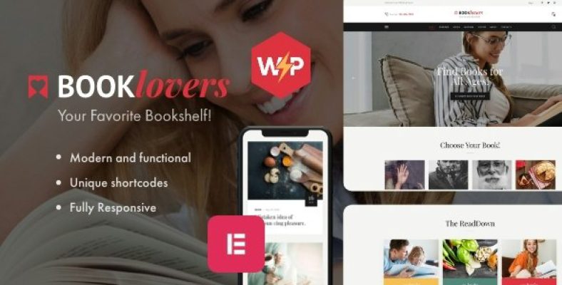 Booklovers – Publishing House  Book Store WordPress Theme + RTL