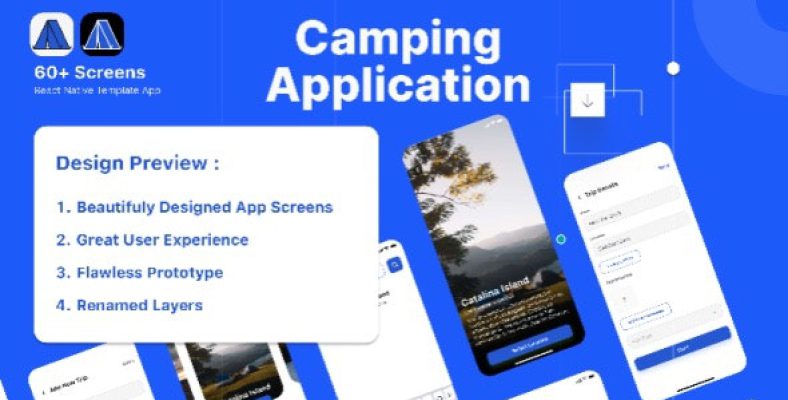 Camping – Mobile UI KIT ( React Native Template )