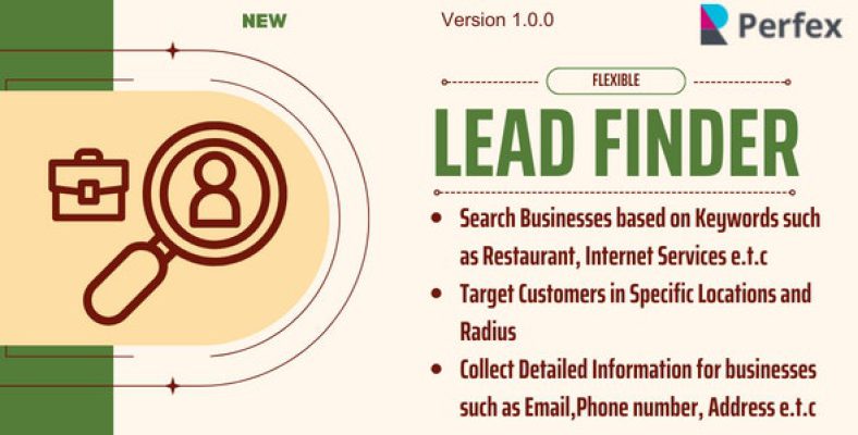 Google Lead Finder module for Perfex CRM 1.0.4