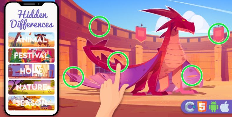 Hidden Differences – HTML5 Game,Construct 3