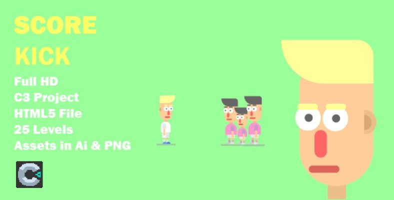 Score kick : Football game (construct 3)