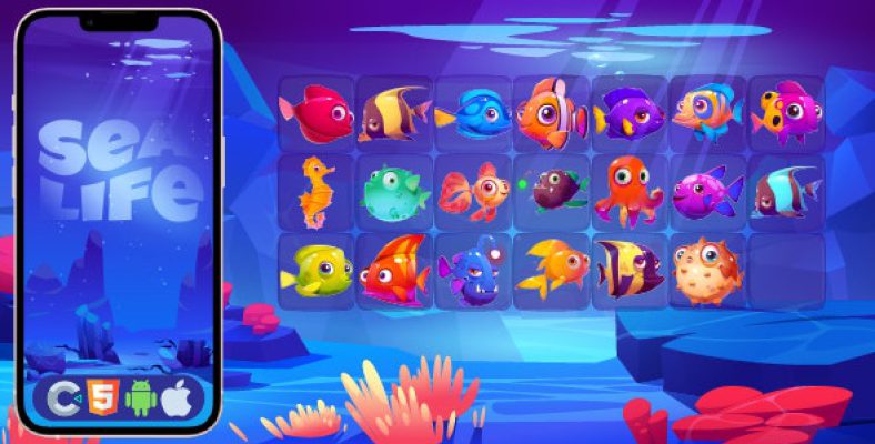 Sea Life – HTML5 Game, Construct 3