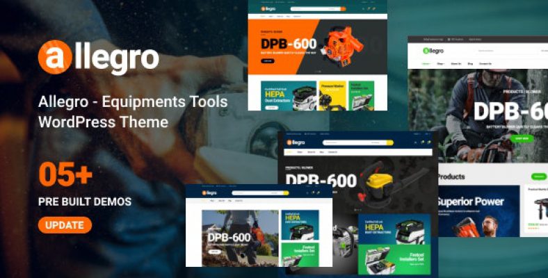 Allegro – Equipment Shop WooCommerce WordPress Theme for Machine & Tools 1.0.18