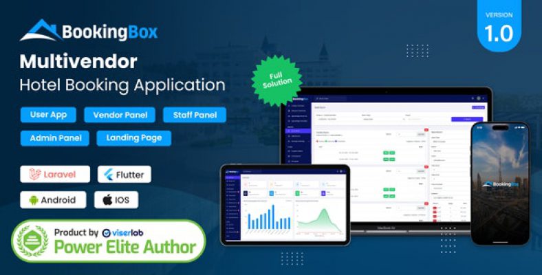 BookingBox – Complete MultiVendor Hotel Booking Application SAAS 2.2