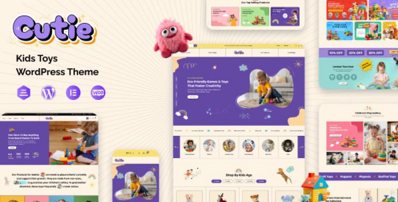 Cutie – Kids Fashion  Toys WooCommerce Theme
