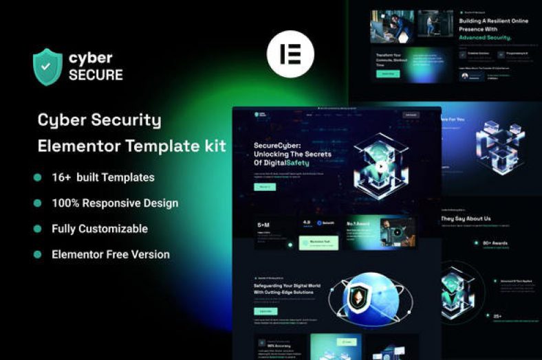 CyberSecure – Cyber Security Elementor Template Kit