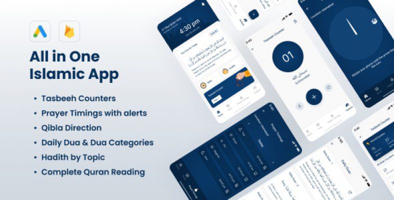 AI-Enabled Muslim | Full Quran | Islam | Zikr | Dua  Hadith | Prayer | Salah | Admob | Notification