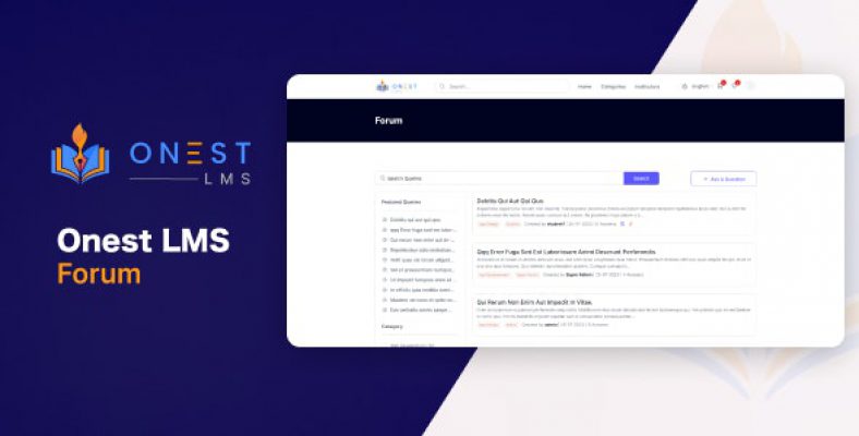 Forum Discussion Addon for Onest LMS