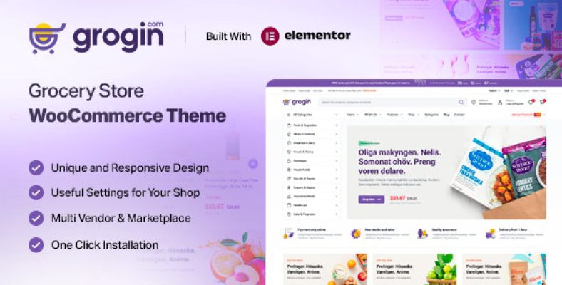 Grogin – Grocery Store WooCommerce WordPress Theme 1.2.3