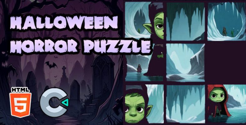 Halloween Horror Puzzle – HTML5 Game – C3P