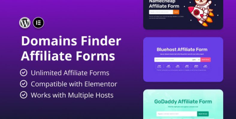 Hosting Domains Finder (Affiliate Forms)