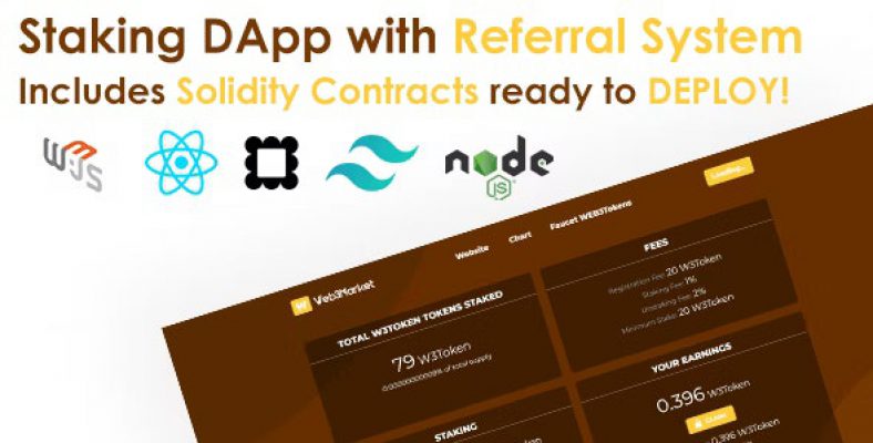 Staking Elixir Web3 with Referral System – React & Solidity