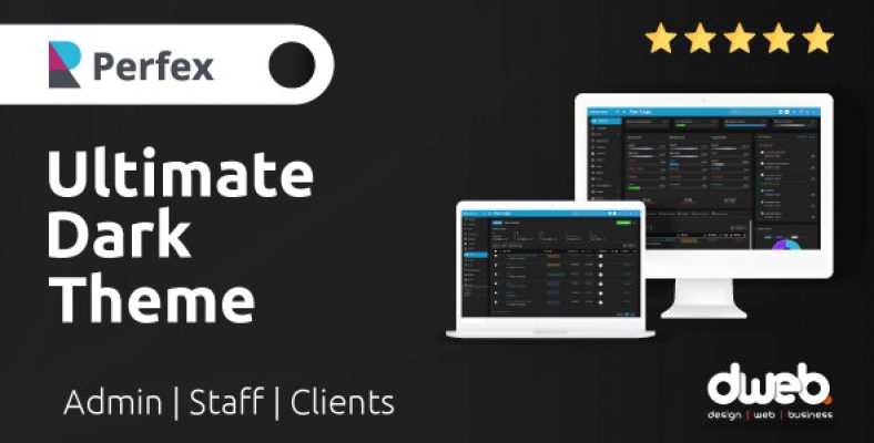 Ultimate Dark Theme – Perfex Theme CRM 2.8.4