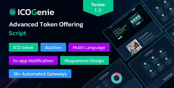 ICOGenie – Advanced Token Offering Script 2.0