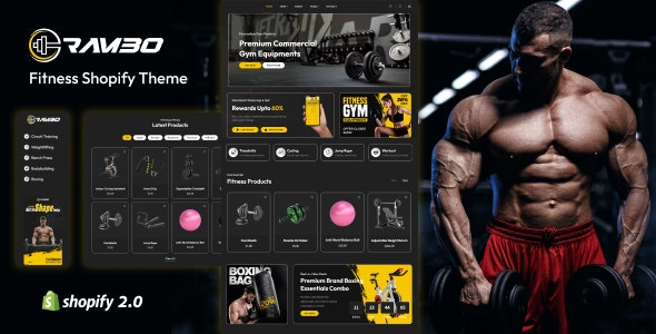 Rambo – Fitness  Gym Products Shopify Theme