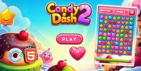 Candy Dash 2 – HTML5 Game