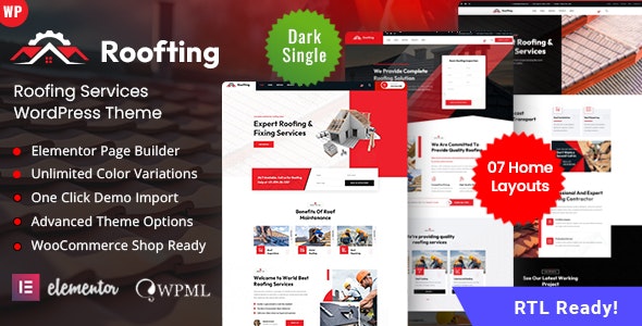 Roofting – Roofing WordPress Theme 3.0