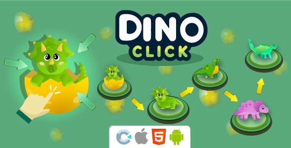 Dino Clicker – HTML5 – Construct 3