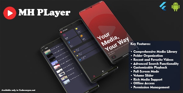 MH Player: The Ultimate Media Experience – Flutter MX Player Clone Full Application
