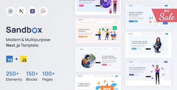 Sandbox – Multipurpose Nextjs Template 3.0