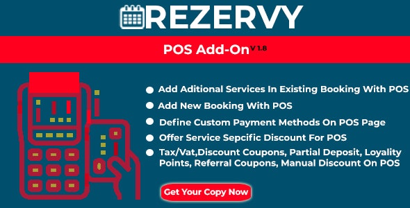 Rezervy – Point of sale system for bookings  multi payment management (POS AddOn)