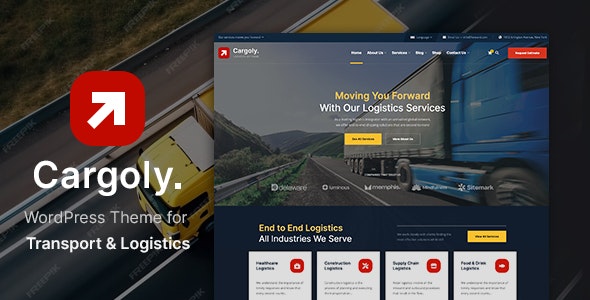 Cargoly – Logistics  Transportation WordPress Theme