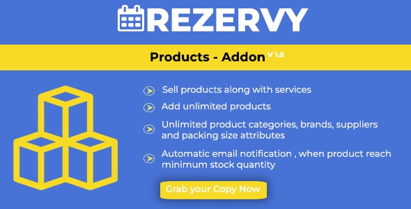 Rezervy – Online Product Selling with POS, Inventory  Accounting Management Script (Products AddOn)
