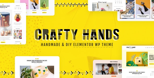 Crafty Hands – Arts  Workshop WordPress Theme