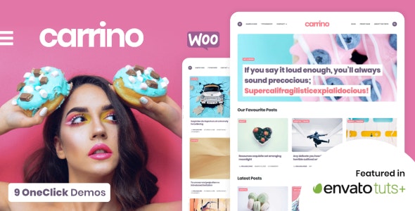Carrino –  An Exciting Gutenberg Blog Theme
