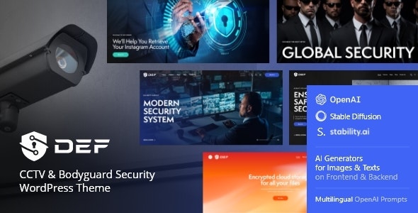 Def — CCTV & Bodyguard Security WordPress Theme 1.1