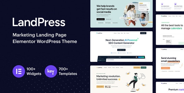 LandPress – Marketing Landing Page Elementor WordPress Theme 1.3