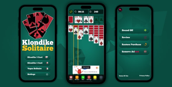 Klondike Solitaire – iOS Game SpriteKit Swift 5