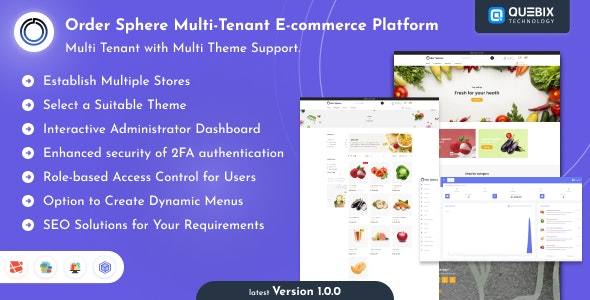 Order Sphere SaaS – eCommerce Store with Multi Tenancy and Multi theme 3.0.0