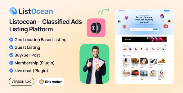 Listocean – Classified Ads Listing Platform 1.0.2