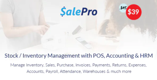 SalePro POS, Inventory Management System, HRM & Accounting [eCommerce + WooCommerce Add-on] 5.5.1