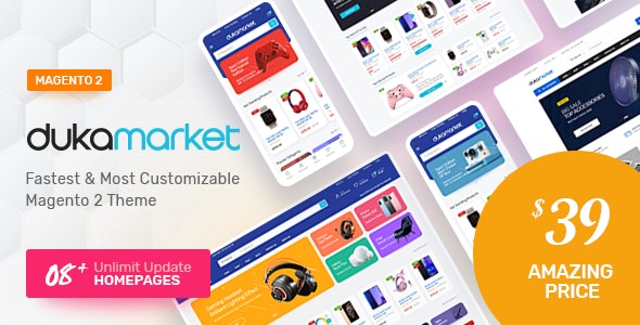 Dukamarket – Multipurpose Responsive Magento 2 / Adobe Commerce Theme 2.4.7